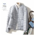 thumbnail image 3 of Chaqueta corta de algodón ligera y artística retro para mujer, chaqueta de invierno de cien torres, 3 of 5