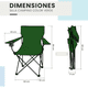 thumbnail image 5 of Silla Plegable LINIUM Playa Campo Camping Portatil Verde, 5 of 9
