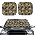 thumbnail image 2 of Goofa Camouflage Rabbit Pattern 2 Piece Car Windshield Sun Shade Foldable | Front Windshield Shade for Sun, Heat and UV Rays | Sunshade for Car Front Window-, 2 of 7