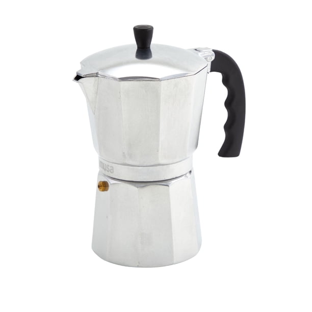 Cafetera Imusa USA B120-43V de aluminio para 6 tazas, color plateado