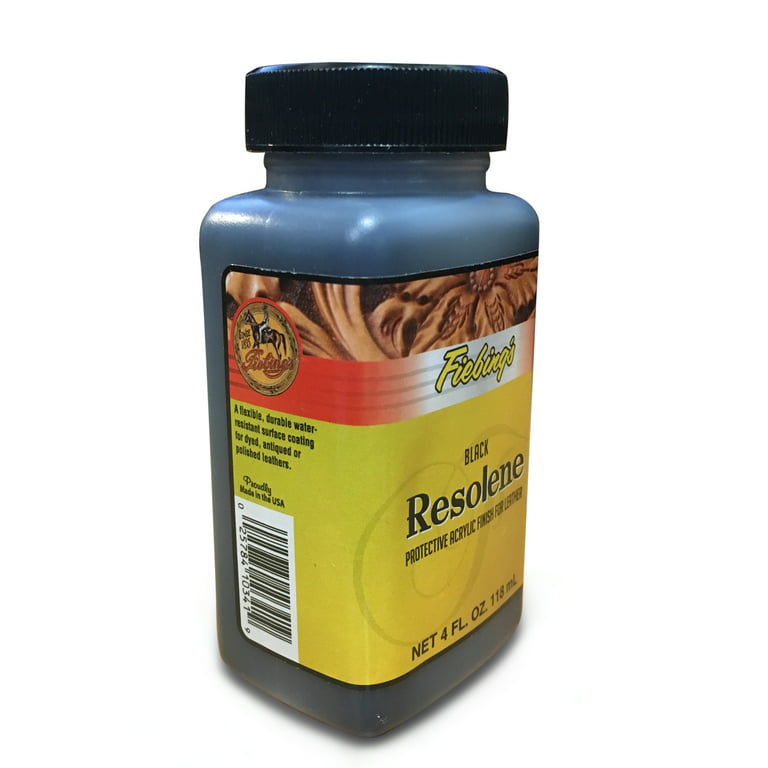  Fiebing's Brown Acrylic Resolene 4 Oz. - Protective Acrylic  Finish for Leather - Flexible, Durable and Water Resistant Acrylic Top  Finish for Dyed or Polished Leathers - Long-Lasting Protection : Automotive