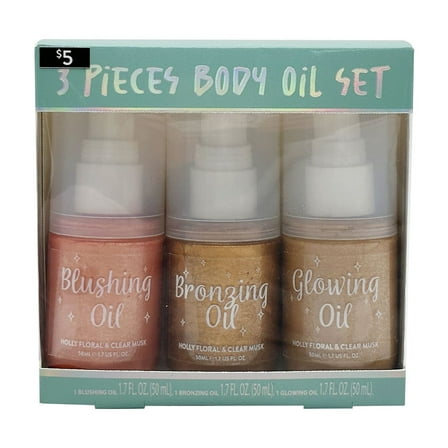 Body Oil Gift Set, 3pcs, Adult