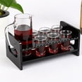 thumbnail image 3 of Soporte De Acrílico Negro De 7 Hoyos. Porta-vasos Barware Cup Serving Tray Perfecto Para Fiestas, , Bares, Pubs Y en hogar kusrkot Portavasos Black Shot, 3 of 8
