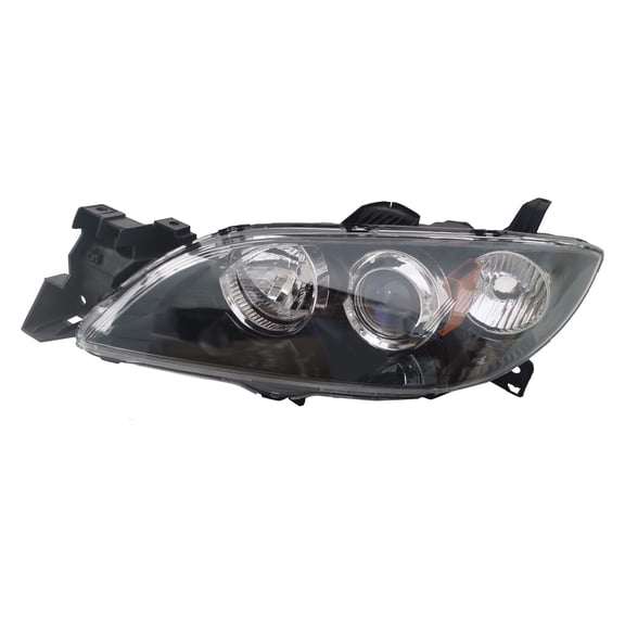 For 2004 2005 2006 2007 2008 2009 Mazda 3 Sedan Halogen Headlights Assembly, Left Driver Side Headlights OE Headlamp Replacement Front Headlight Assembly BN8P510K0D MA2519108 (LH)