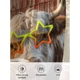 thumbnail image 6 of Sheer Curtains 54 Inch Length 2 Panels Set for Kitchen, Farm Yaks Semi Sheer Curtains for Windows, Farmhouse Barn Funny Animals Butterfly Voile Window Treatments Rod Pocket Curtain, 6 of 7