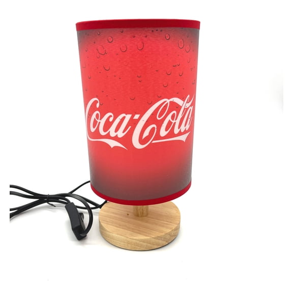 Cola Table Lamp Night Light Wood Base Room Decoration or Great Gift Ideas
