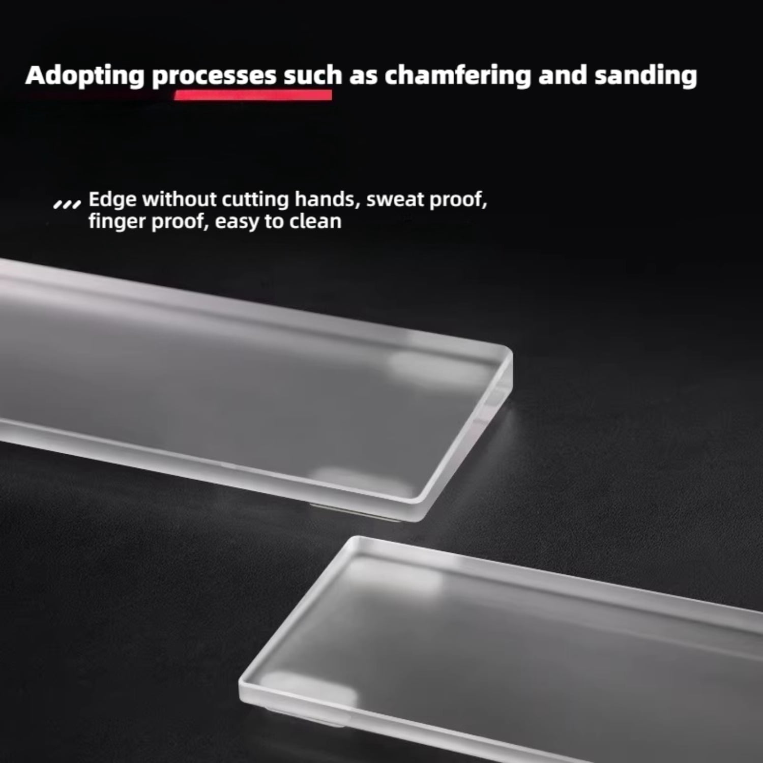Acrylic Wrist Rest for ROG Azoth Extreme & ROG Azoth, Ergonomic Palm Support Pad for ROG Mechanical Gaming Keyboards, Clear Hand Rest