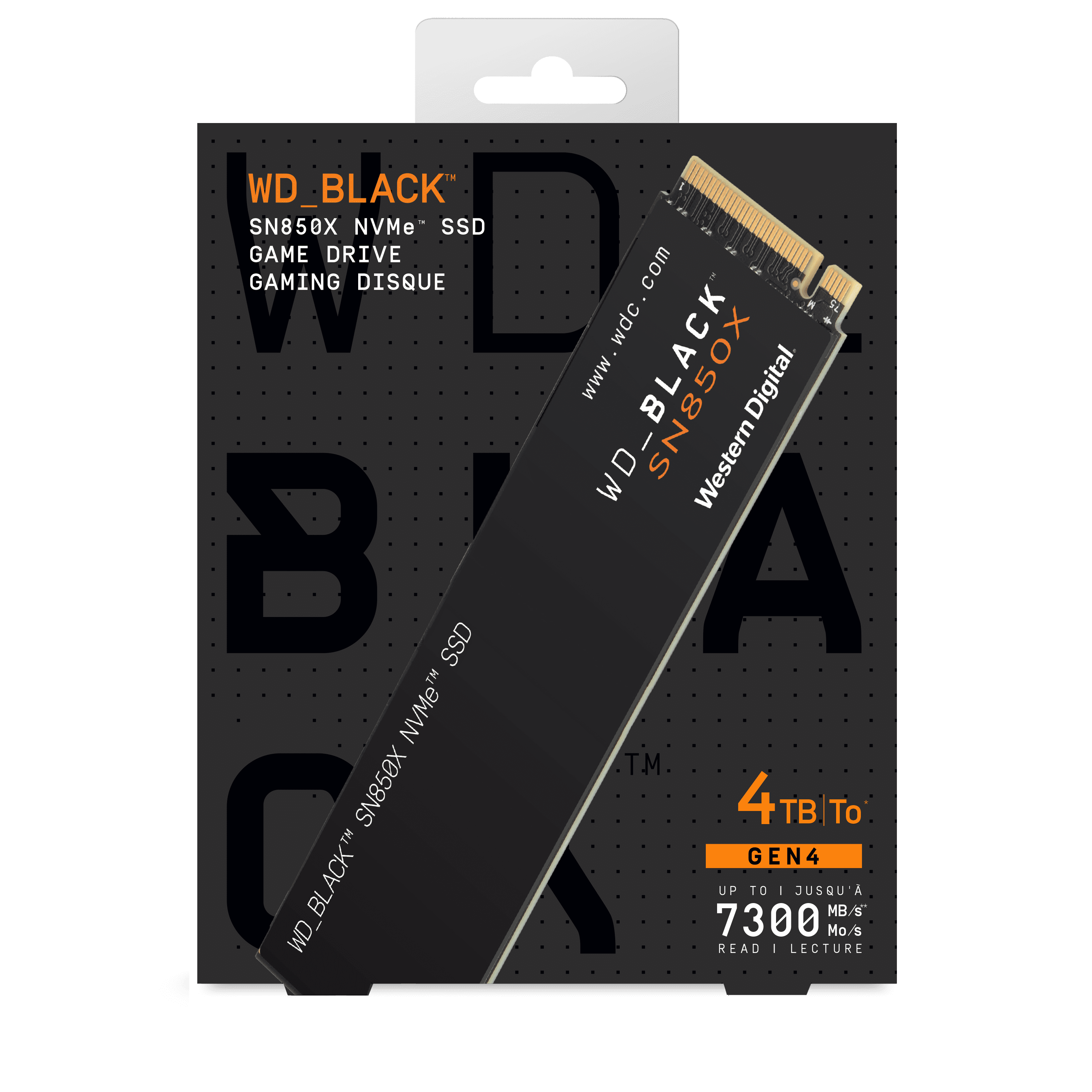 WD_BLACK SN850X 4TB NVMe SSD　① WD_BLACK SN850X NVMe SSD Gaming Storage, 4TB - WDBB9G0040BNC-WRSN