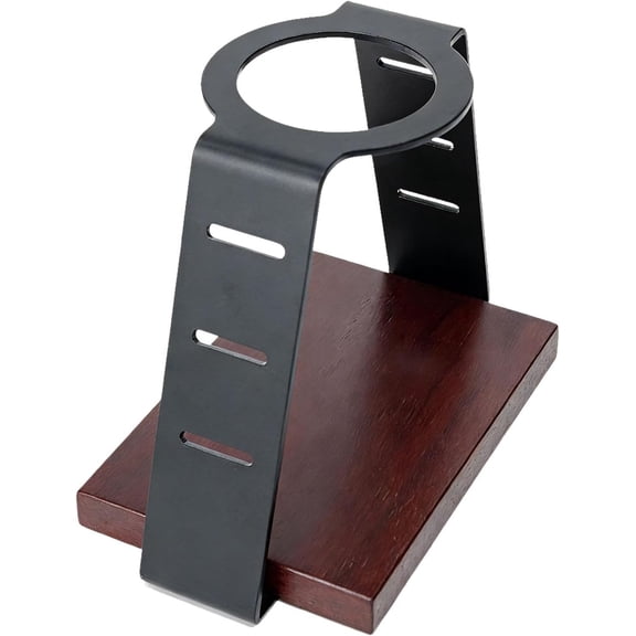 Pour Over Coffee Dripper Stand Bracket, Carbon Steel Stand and Solid Wood Base Compatible Plus SP300 Portable Coffee Maker