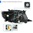 thumbnail image 4 of Spec-D Tuning Black LED Dual Angel Eyes Projector Headlights Compatible with 2009-2010 Toyota Corolla, Left + Right Pair Headlamps Assembly, 4 of 5