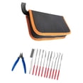 thumbnail image 1 of Juego de limas de diamante surtidas, limas pequeñas, bolsa de almacenamiento, cepillo de alambre profesional, accesorio, herramienta de tallado para, 1 of 8