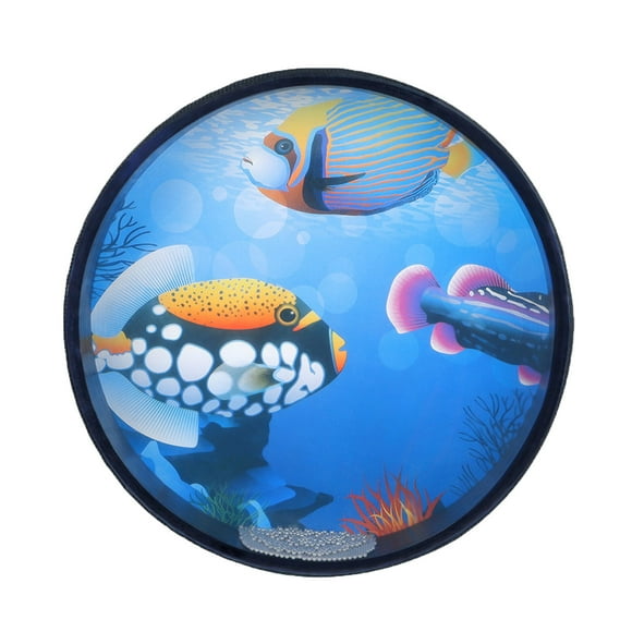Ocean Drum Wooden Handheld Sea Drum Percussion Instrument Gentle Sea Sound Musical For Toys