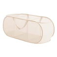thumbnail image 2 of Cesta de ropa sucia plegable, Cesta de ropa sucia plegable, Cesta de ropa sucia plegable portátil, para baño Dormitorio Juguetes Calcetines Bufanda 3 Rejillas Beige Macarena Cesto de la ropa, 2 of 8