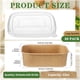 thumbnail image 2 of Cuencos desechables de papel kraft Maxdot con tapas de polipropileno, 650 ml, paquete de 50, 2 of 6