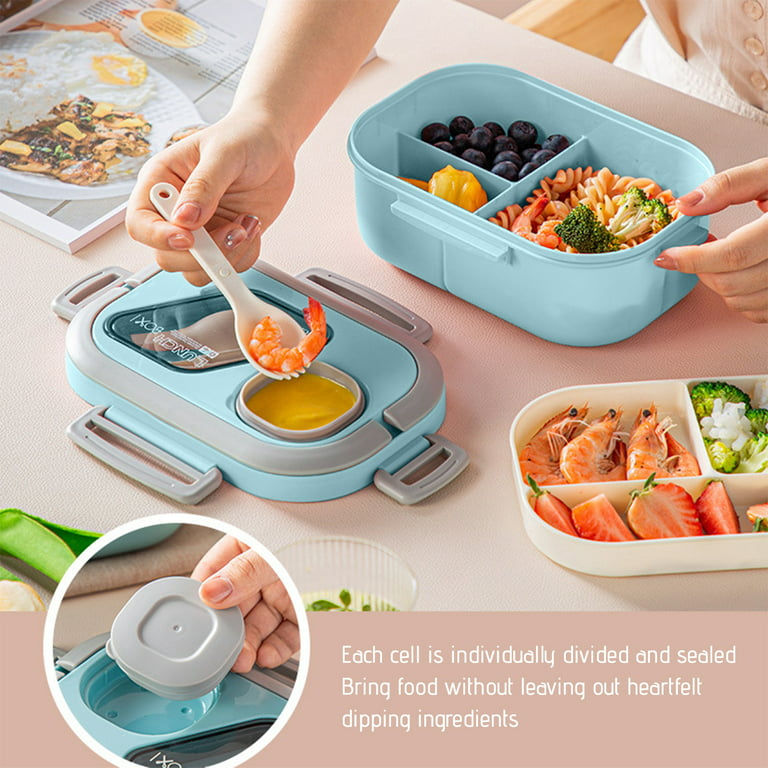 Bento Box Lunch Box, Portable Insulated Lunch Containers Set for