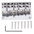 thumbnail image 2 of Puente De Guitarra, Puente De Bajo Eléctrico De 4 Cuerdas De Estilo Vintage, Altura Ajustable Para Practicar, 2 of 7