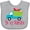 AC-Heather Grey, variant on Inktastic Be My Valentine Heart Truck Boys or Girls Baby Bib