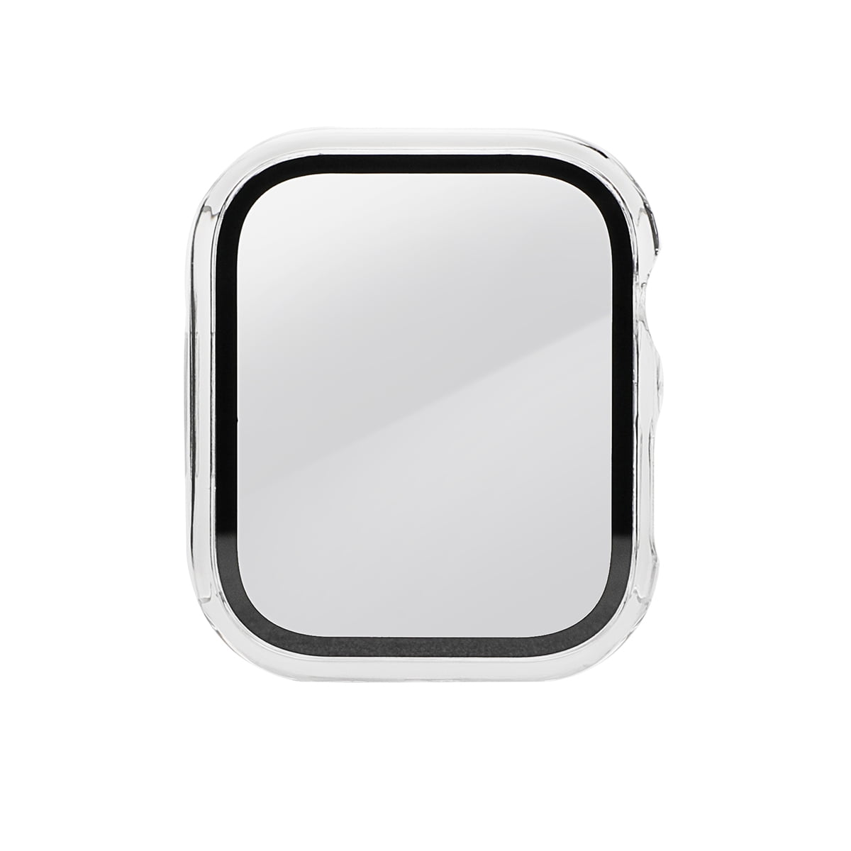 onn Clear Bumper Case with Screen Protector for Apple Watch 45mm