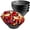 Black, variant on Plastic Serving Bowls (4 Pack) Large Disposable Candy Dishes, Buffet Containers for Chips, Popcorn, Snacks, Punch, Salad Bar, Snack Bowl, Parties, Office Desk, Bridal Shower, Party Supplies