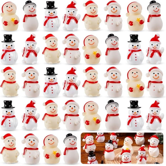 36 count Mini Snowman Figurines