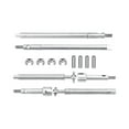 thumbnail image 2 of 1:24 CVD Universal Shaft DIY Materials Durable Heavy Duty for SCX24 RC Climbing, 2 of 8