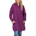 thumbnail image 1 of Oucaili Tops con capucha para mujer Sudaderas con capucha con cordón Jersey de manga larga Mini sudadera cómoda Vestido deportivo, 1 of 2
