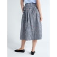 thumbnail image 3 of Free Assembly Women's and Women's Plus Embroidered Cotton Midi Skirt, Sizes 0-26W, 3 of 5