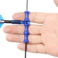 thumbnail image 3 of CSChome Bow Finger Protection Bowstring Finger Savers - 2 Pairs Soft Silicone Recurve Finger Guard Fast Rebound Positioning, 3 of 7