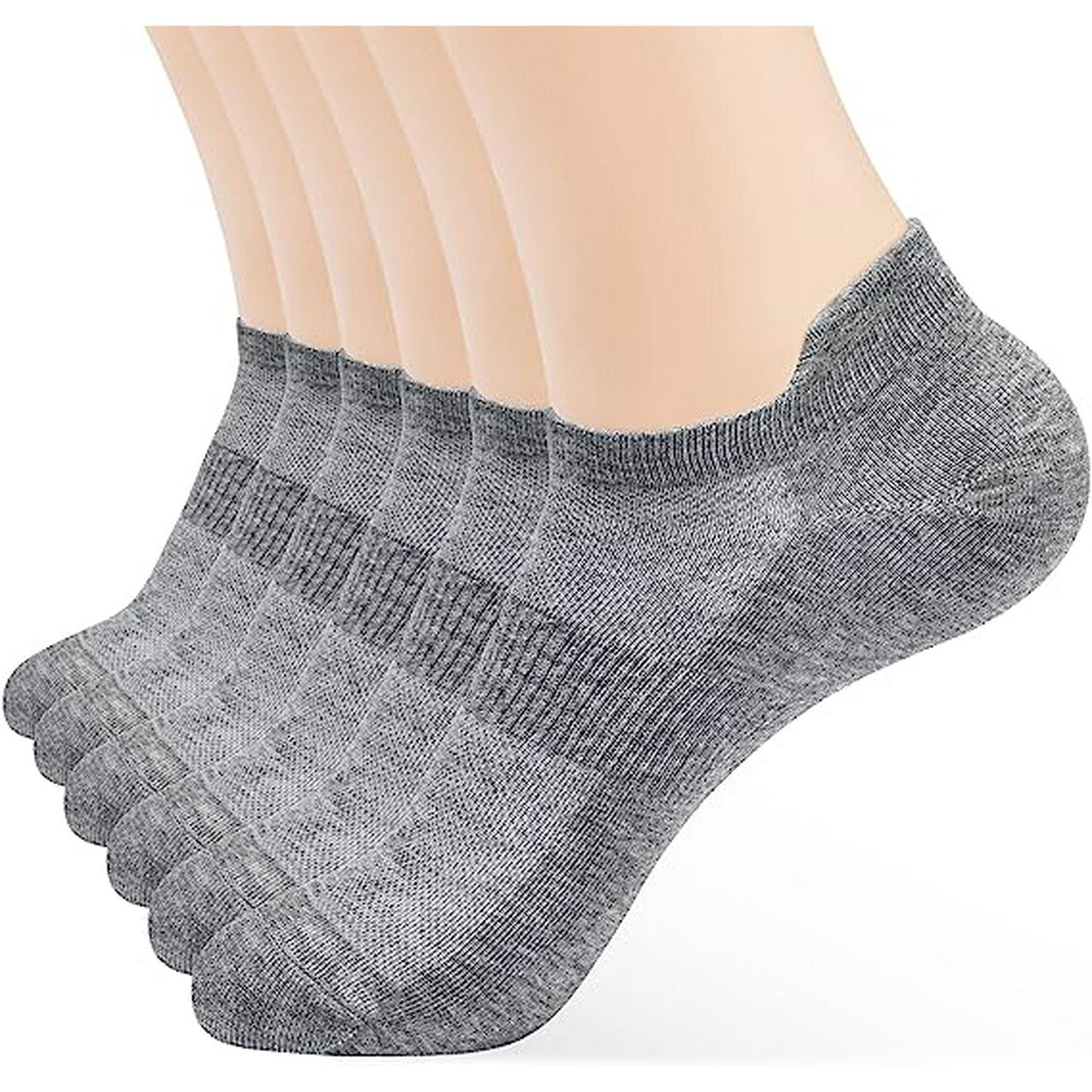 Kscd Ankle Socks Women s Thin Athletic Running Low Cut No Show Socks With Heel Tab 4 6 8pairs
