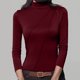 thumbnail image 1 of HongQid Women's Long Sleeve Mock Turtleneck Shirts 2025 Fleece Lined Base Layer Slim Fit Thermal Underwear Tops, 1 of 6