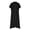 Black, variant on Womens 2026 Summer Casual Dresses Striped Shirt Dress with Pockets Button-Front Flowy Midi Sundress Stylish Outfit