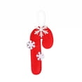 thumbnail image 6 of SSBSM Christmas Tree Pendant with Lanyard Anti-fade Reusable Adorable Gifts Festival Prop Non-woven Fabric Xmas Cane Santa Claus Red Sweater Bell Snowman Pendant for Party, 6 of 8