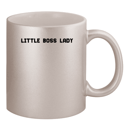 

Little Boss Lady - 11oz Ceramic Silver Coffee Mug
