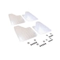 thumbnail image 2 of Premium Heavy Duty Universal 12 x 17.5 Inches Mud Flaps Splash Guards Tapered Edge Teardrop Style Front and Rear Diamond Tread Aluminum Left and Right 4pc Full Set with Hardware Kit, 2 of 7