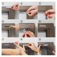 thumbnail image 2 of Hebilla De Pantalla De Ventana, 4 Uds., Cortinas Autoadhesivas Magnéticas Con Imán Potente, Clips De Cortinas De Puerta Diy Blancos Para Uso Doméstico, Cocina Y Oficina Muyoka Hogar, 2 of 7