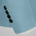 thumbnail image 6 of Miluxas Blazer Men Business One Button Suit Jacket Regular fit Casual Sport Coat Mens Blazer Light Blue 18(XXXXXXL), 6 of 7