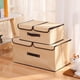 thumbnail image 3 of Almacenamiento Con Tapas Cubo Plegable De Tela Para Guardar Ropa Con Asas De Cuero Pu Tablero De Plástico Cubos Plegables Decorativos Con Tapa Para Guardar Ropa De Algodón Y Lino Hogar, 3 of 3