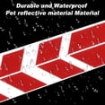 thumbnail image 5 of Unique Bargains Front Fender Arrow Sticker Decoration Motorcycle Warning Reflective Tape Waterproof Pet Reflective Material Red 1 Pcs 34 cm x 5.5 cm, 5 of 6