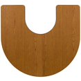 thumbnail image 2 of Pemberly Row 26" x 66" Horeshoe Thermal Fused Top Activity Table in Oak, 2 of 2