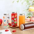 thumbnail image 6 of 12 14oz Plastic Mason Jar Bottles With Straws Lids Clear Cute Reusable Drinking Cups And Summer Stickers For Water  Tea Juice Beer Hawaiian Beach Party Supplies, 6 of 7