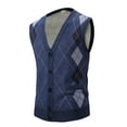 thumbnail image 2 of Cardigan en Laine Tricoté avec Poche Imprimé Mode Automne et Hiver pour Hommes, 2 of 6