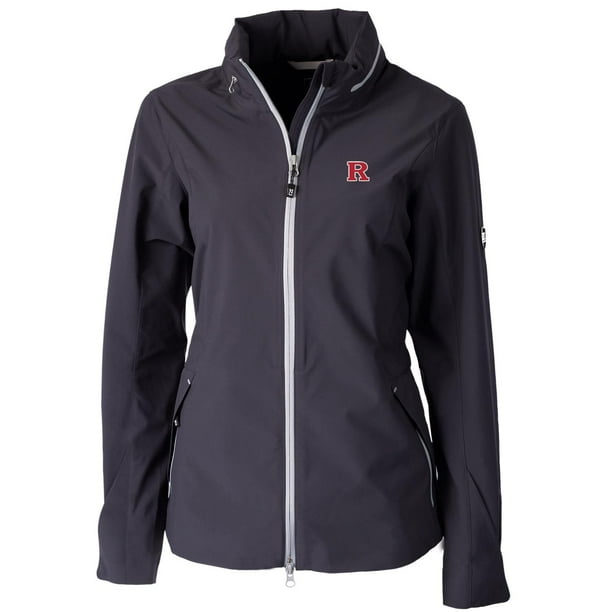 Cutter & Buck Rutgers Scarlet Knights Cutter & Buck Women's Vapor FullZip Jacket Charcoal
