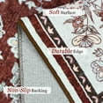 thumbnail image 5 of Jamfeel Area Rugs Vintage Floral Printed Washable Rugs Soft Low Pile Non Slip Carpet for Living Room 6'x9'Red, 5 of 6