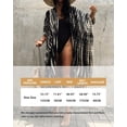 thumbnail image 7 of Stylish Tie Dye Open Front Long Kimono Swimsuit Cover Up for Women Swimwear Cover Ups, 7 of 7