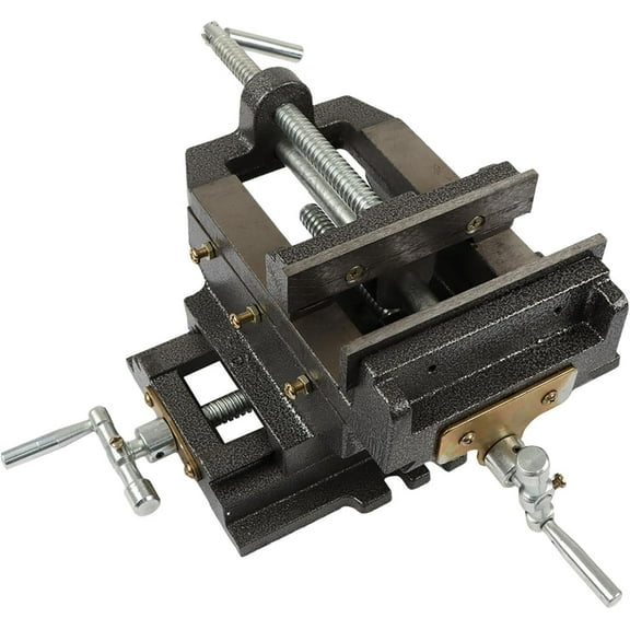 SEBLAFF 6 Inch Cross Slide Vise Heavy Duty Bench Clamp X-Y Double ways sliding Fit for Metal Milling Drilling and Grinding