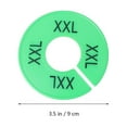 thumbnail image 2 of GOOHOCHY Lot de 10 Marqueurs de Taille pour Cintres Ronds en Plastique Verts pour Garde-Robe d'Enfants, 2 of 4