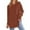 Brown, variant on EDFBUYKRS Womens Button Down Shirts Boho Floral Printed Long Sleeve Blouses Business Work Shirt Dressy Casual Loose Tops S