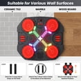 thumbnail image 4 of OLGEO Music Boxing Machine, Bluetooth Wall-Mounted Punching Target with LED Lights, 3 Modes & 14 Levels, Includes Gloves for Kids, 4 of 7