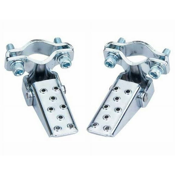 Steel Foldable Fork Step Chrome. Pegs for bike, bicycles, bmx, lowrider, mountain bike, beach cruiser
