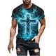thumbnail image 1 of Camisas de Manga Larga para Hombres Blusa de Cuello Redondo de Impresión Cómoda, Camisa Casual de Poliéster para Uso Diario, de Fiesta Y de Primavera de Verano, 1 of 5
